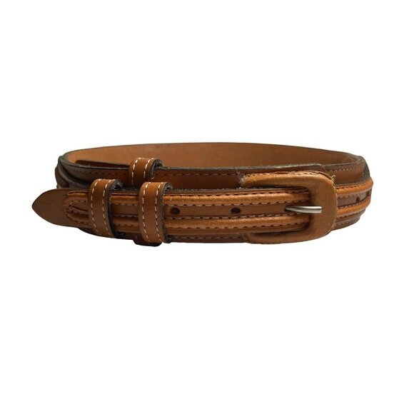 Rattlesnake Leather Belt Handcrafted in Mexico Women’s Size 28 Brown Textured main image 4